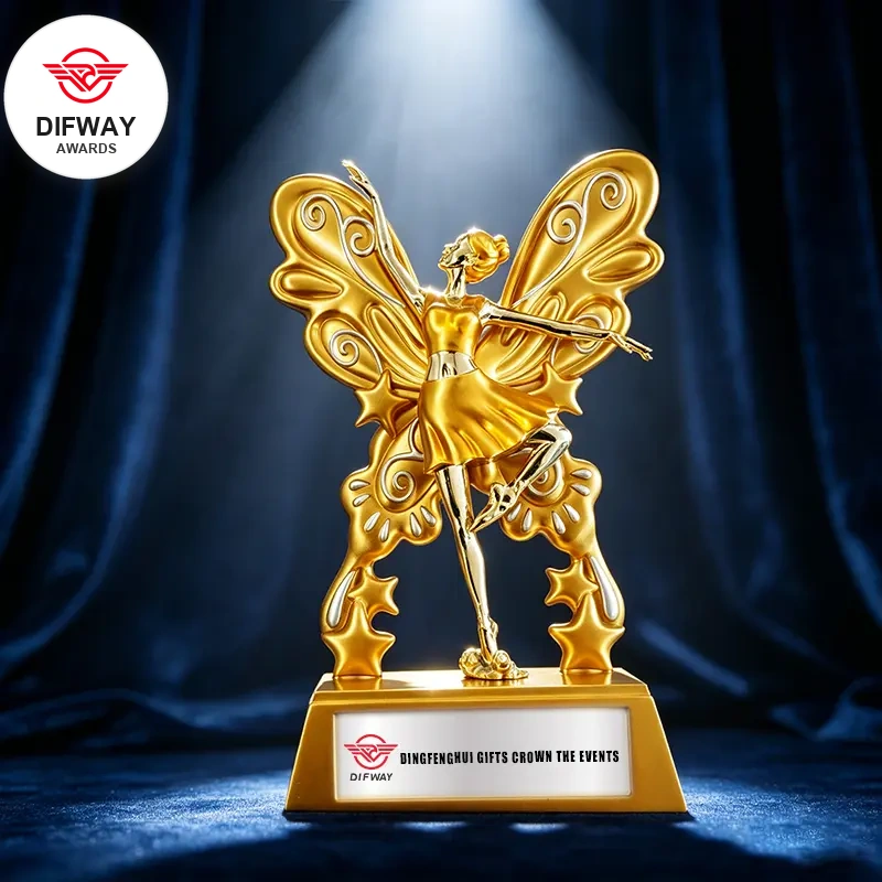 Stock Resin Dancing Trophy Or Custom Your Own Design Dance Awards.