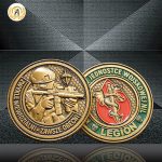 Personalised 3D Zinc Alloy Brass Engraving Navy Souvenir Custom Military Challenge Coin, Enamel Army Coins Custom Manufacturer.