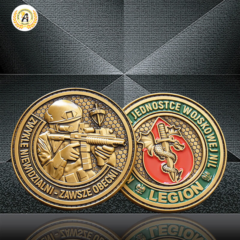 Personalised 3D Zinc Alloy Brass Engraving Navy Souvenir Custom Military Challenge Coin, Enamel Army Coins Custom Manufacturer.
