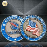 Make Your Own Challenge Coin With Soft Enamel Filling, Personalized Metal Stamping Embossed Navy Commemorative Coin.