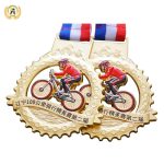 Die Casting Metal Awards Stock Cycling Medals, Virtual Cycling Medals With your Design
