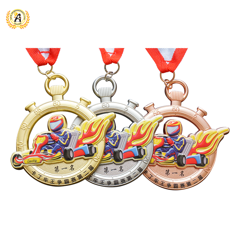 Make a Special Stock Go Karting Medals With High Quality, Metal Award Medallion With Competitive Price.