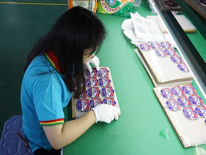 10. Quality control after filled colors