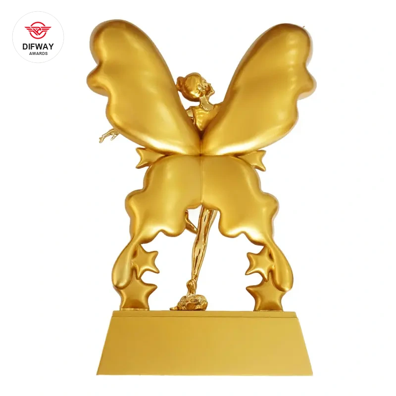 Stock Resin Dancing Trophy Or Custom Your Own Design Dance Awards.