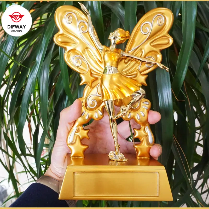 Stock Resin Dancing Trophy Or Custom Your Own Design Dance Awards.