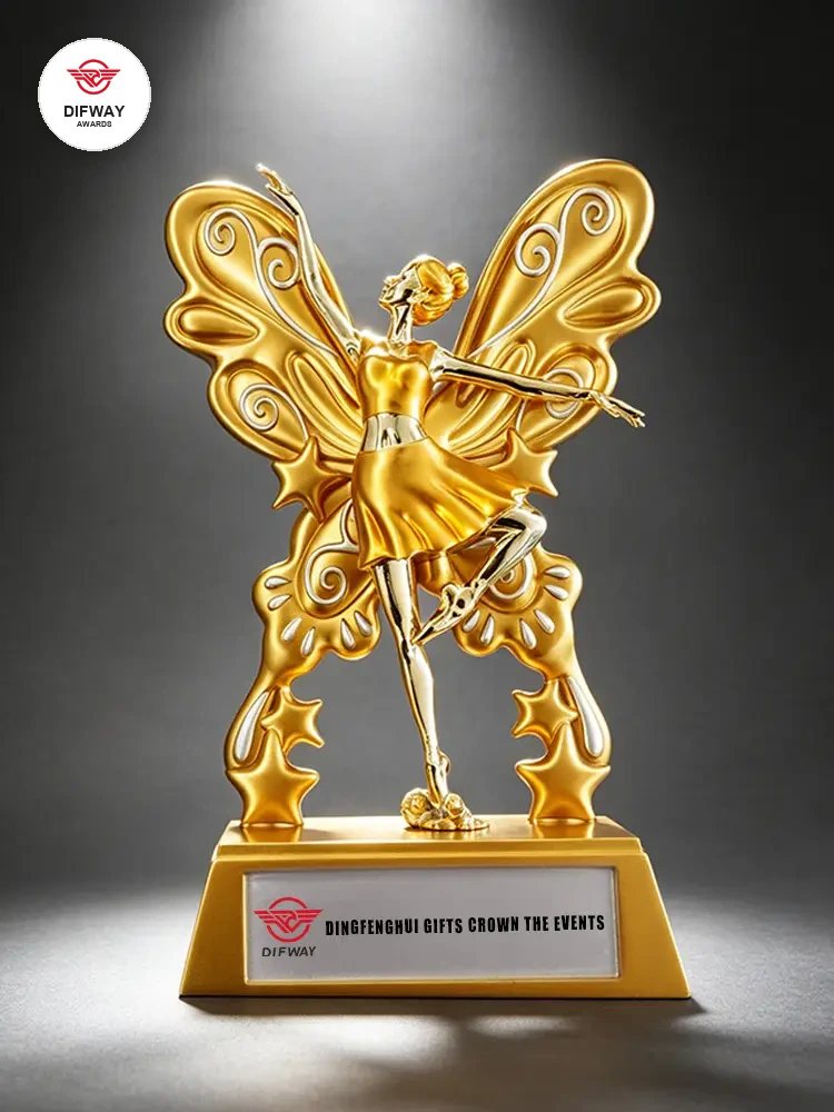 Stock Dancing Trophy Or Custom Your Own Design Resin Dance Awards.