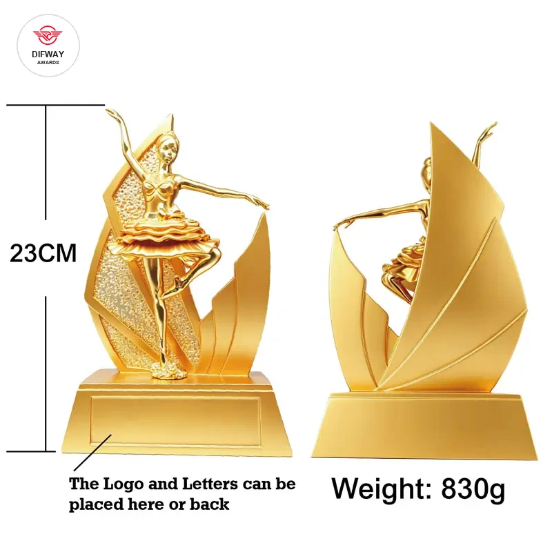 Stock Dancing Trophy Or Custom Your Own Design Resin Dance Awards.