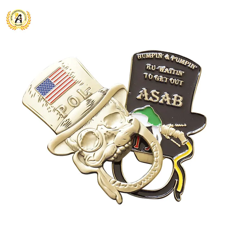 Custom Your Own Logo Metal Personalised Bottle Opener, Zinc Alloy Wine Bottle Opener 3D With Soft Enamel.