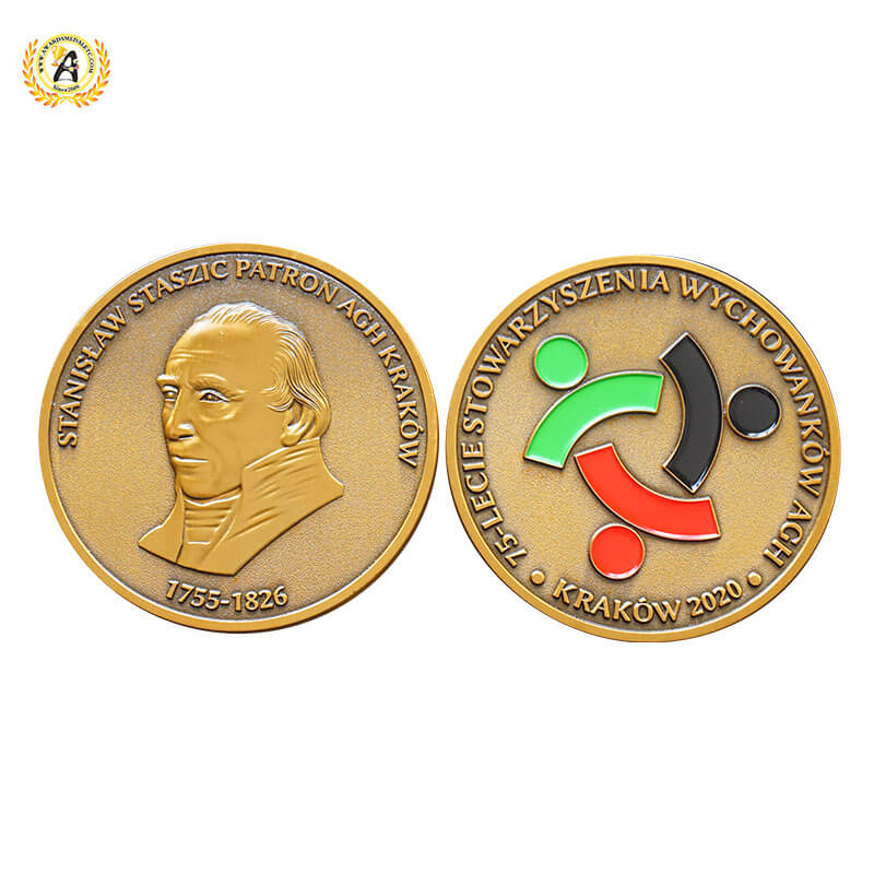 Die Stamping Brass Iron Zinc Alloy Brass Custom Commemorative Coins, Engraving 3d Designed Antique Metal Bespoke Stamped Coin.