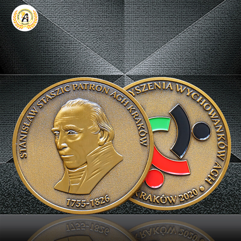 Die Stamping Brass Iron Zinc Alloy Brass Custom Commemorative Coins, Engraving 3d Designed Antique Metal Bespoke Stamped Coin.