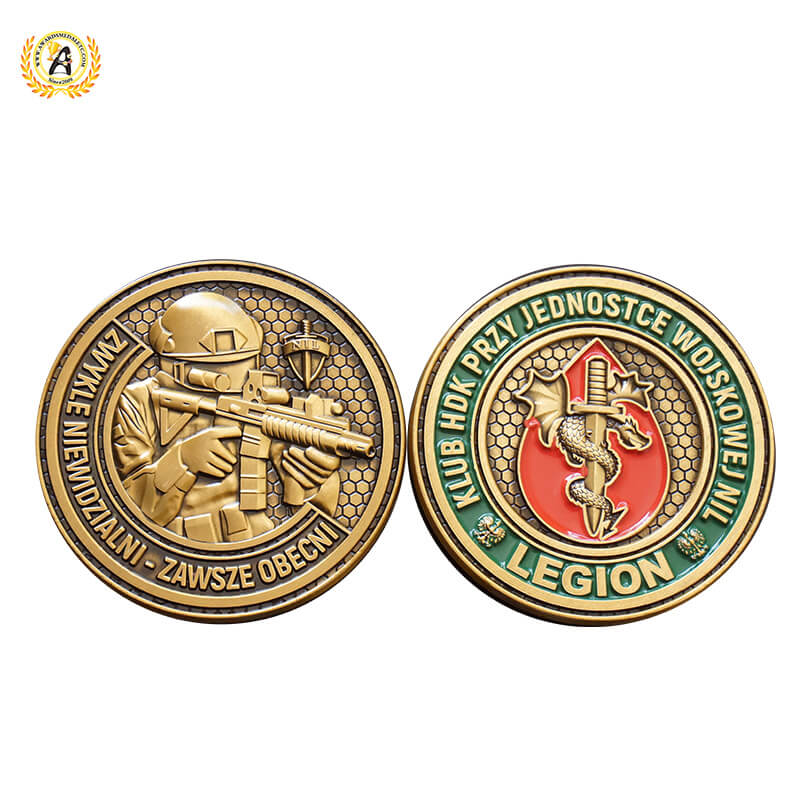 Personalised 3D Zinc Alloy Brass Engraving Navy Souvenir Custom Military Challenge Coin, Enamel Army Coins Custom Manufacturer.