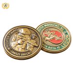 Personalised 3D Zinc Alloy Brass Engraving Navy Souvenir Custom Military Challenge Coin, Enamel Army Coins Custom Manufacturer.