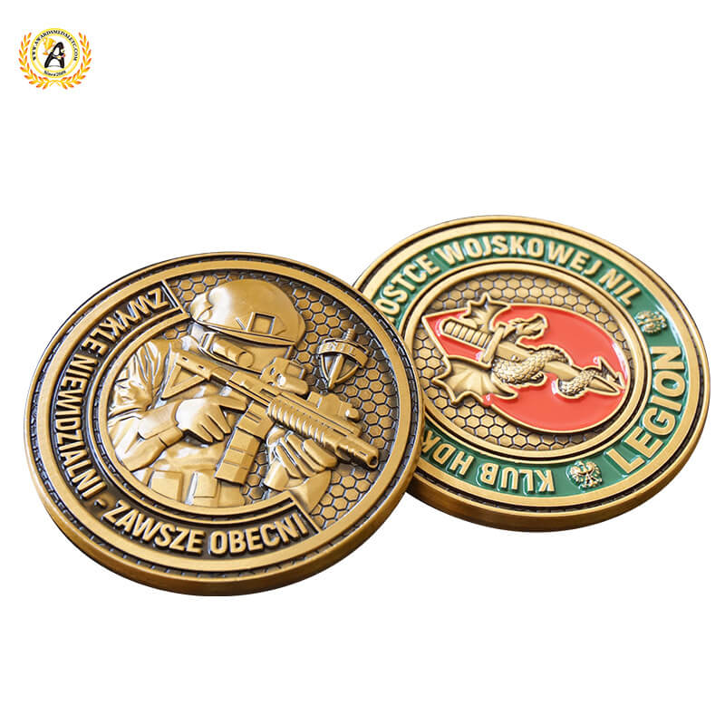 Personalised 3D Zinc Alloy Brass Engraving Navy Souvenir Custom Military Challenge Coin, Enamel Army Coins Custom Manufacturer.