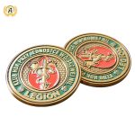 Personalised 3D Zinc Alloy Brass Engraving Navy Souvenir Custom Military Challenge Coin, Enamel Army Coins Custom Manufacturer.