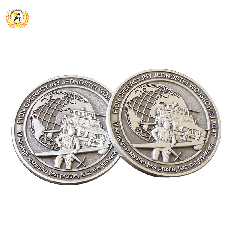 Personalised Custom logo 3D Zinc Alloy Brass Military Coins, Bespoke Souvenir Coins With Your Own Design Manufacturer.