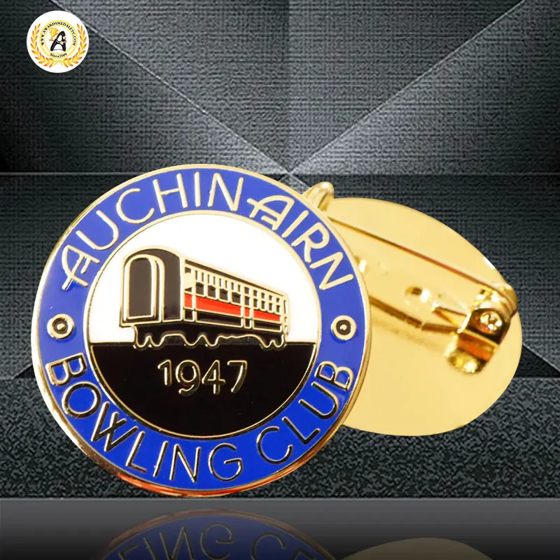 Custom personalized hard enamel badge, metallic iron zinc alloy alloy color pins main