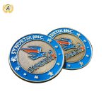 Make Your Own Challenge Coin With Soft Enamel Filling, Personalized Metal Stamping Embossed Navy Commemorative Coin.
