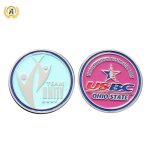 Make Your Own Challenge Coin Silver Plated, Die Stamping Metal Soft Enamel Commemorative Engraved Silver Coins Maker.
