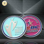 Make Your Own Challenge Coin Silver Plated, Die Stamping Metal Soft Enamel Commemorative Engraved Silver Coins Maker.