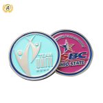 Make Your Own Challenge Coin Silver Plated, Die Stamping Metal Soft Enamel Commemorative Engraved Silver Coins Maker.