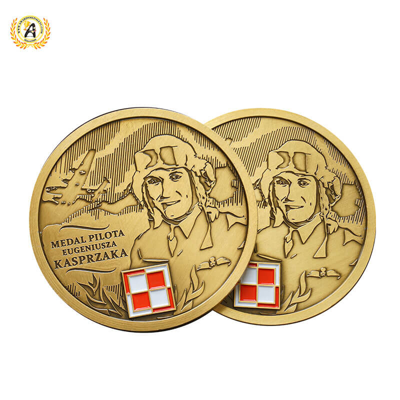 Manufacturer Custom Personalized Gold Coin, Navy Military Souvenir Enamel Zinc Alloy 3D Medallion Coins Maker.