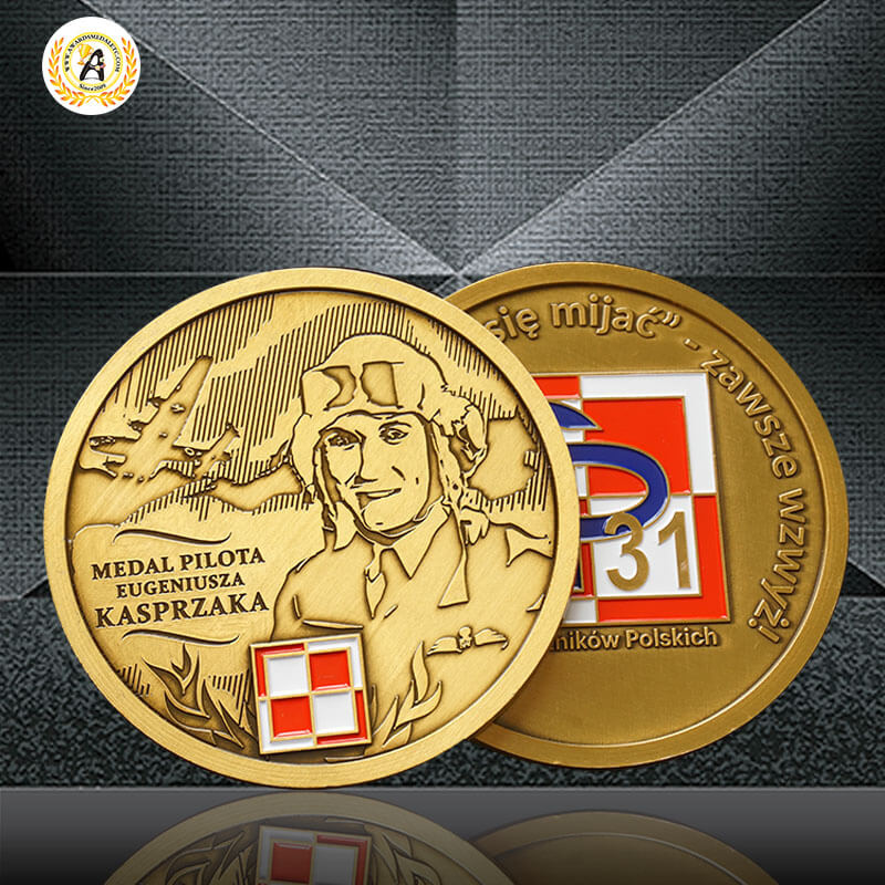 Manufacturer Custom Personalized Gold Coin, Navy Military Souvenir Enamel Zinc Alloy 3D Medallion Coins Maker.
