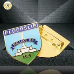 Personalized Custom High-Quality Clear Translucent Epoxy Personalized Pin Badges.