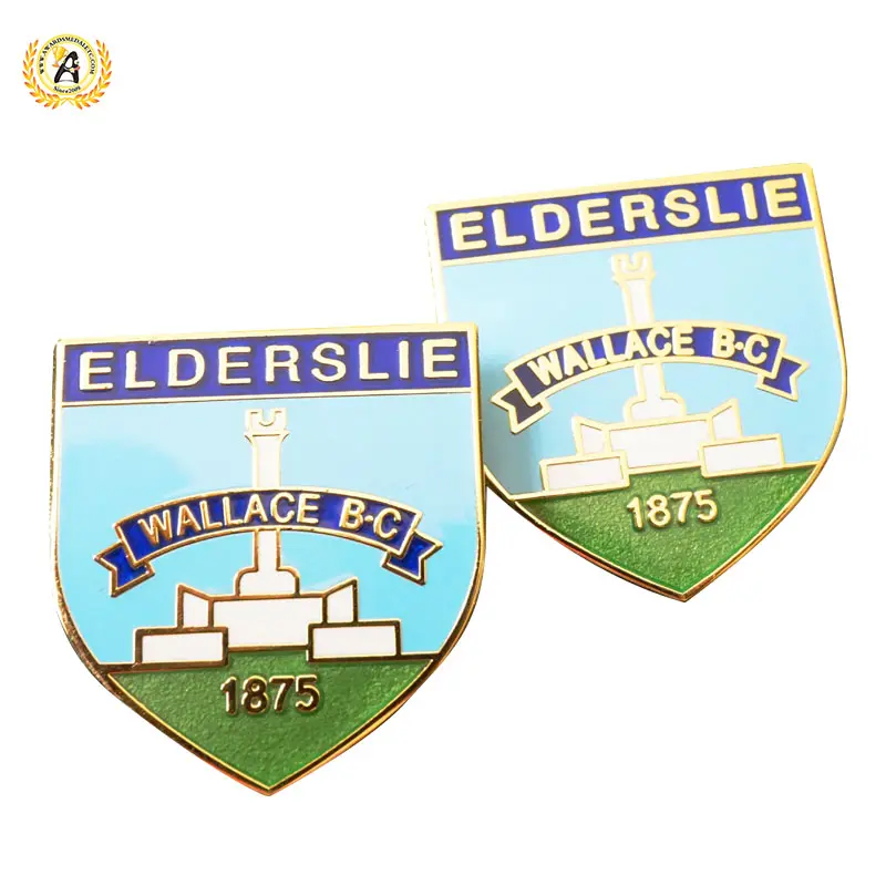 Personalized Custom High-Quality Clear Translucent Epoxy Personalized Pin Badges.