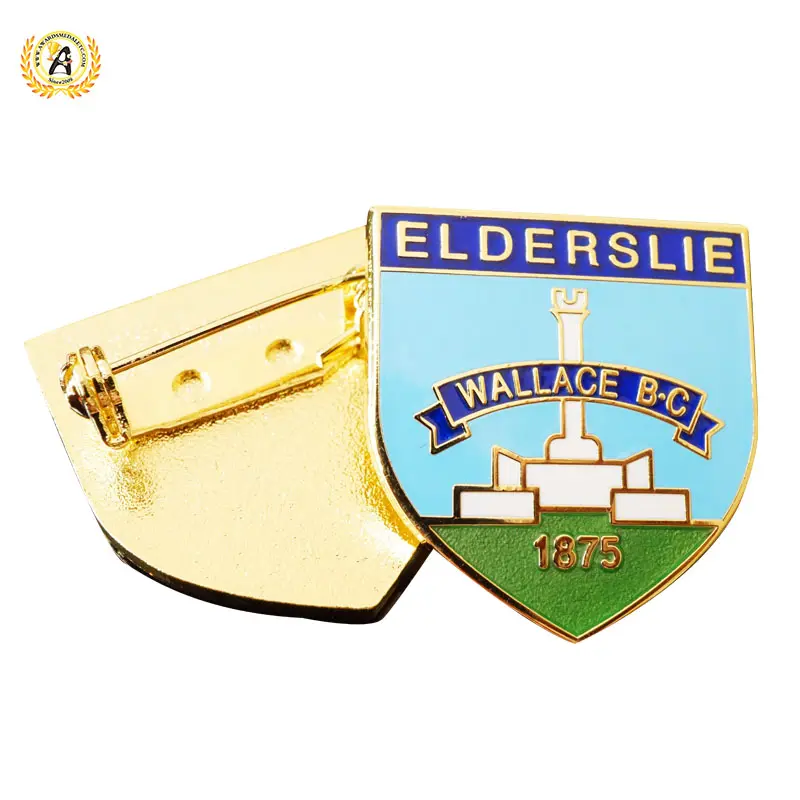 Personalized Custom High-Quality Clear Translucent Epoxy Personalized Pin Badges.