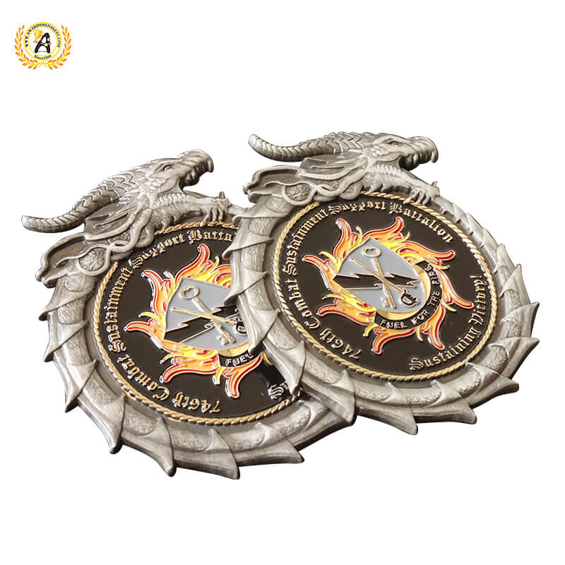 Make Your Own Design Custom Personalized Silver Coin, Professional Manufacturer Challenge Coin Order. Two Tone Plating Colors.