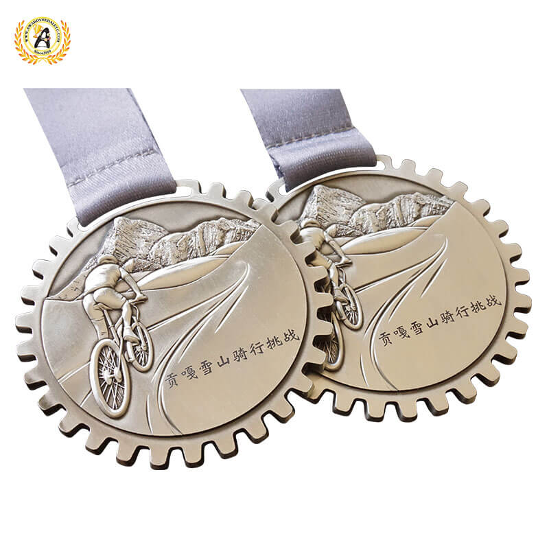 Design The Virtual Cycling Medals For The Members Of Your Team, Metal Awards Bike Medallions