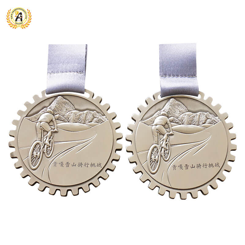Design The Virtual Cycling Medals For The Members Of Your Team, Metal Awards Bike Medallions