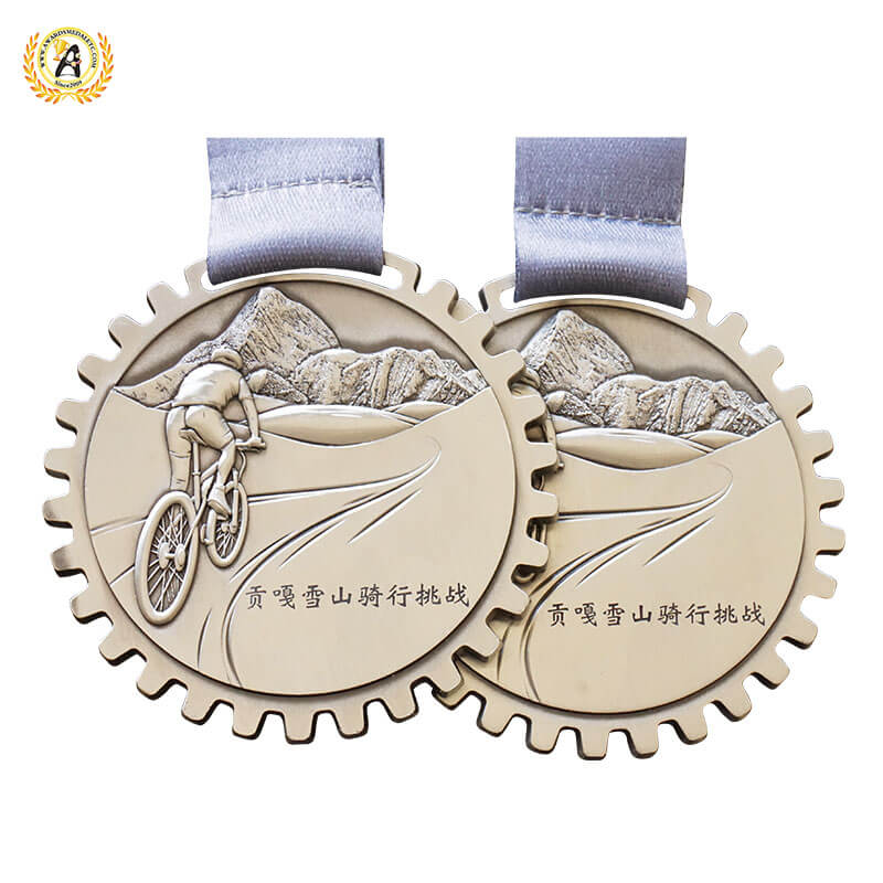 Design The Virtual Cycling Medals For The Members Of Your Team, Metal Awards Bike Medallions