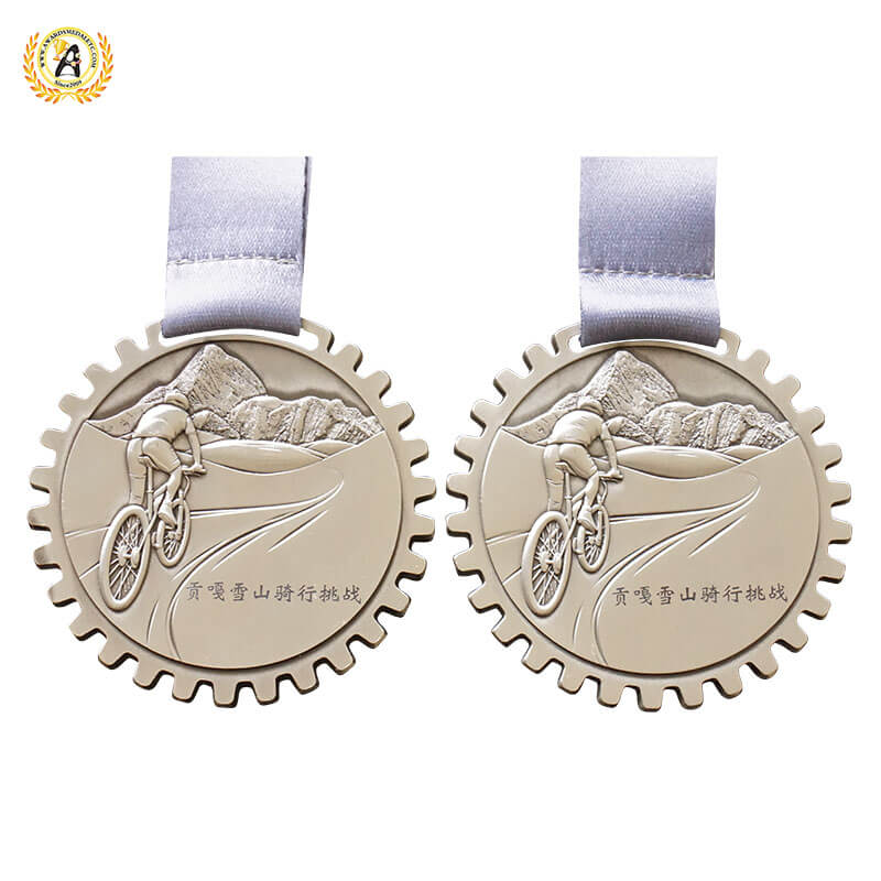 Design The Virtual Cycling Medals For The Members Of Your Team, Metal Awards Bike Medallions