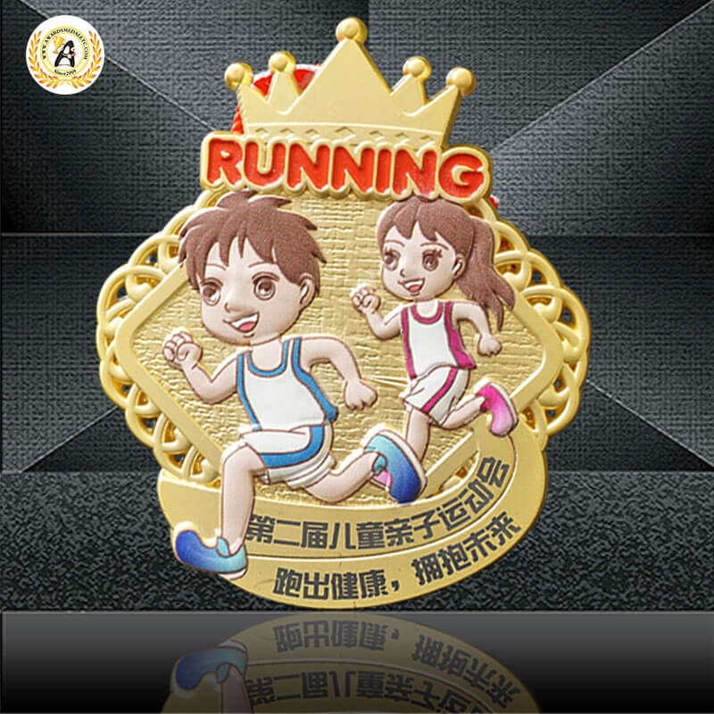 Custom Your Own Design Of Kids Medals From A Manufacturer In China, Personalisation Virtual Race Medallions