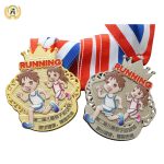 Custom Your Own Design Of Kids Medals From A Manufacturer In China, Personalisation Virtual Race Medallions