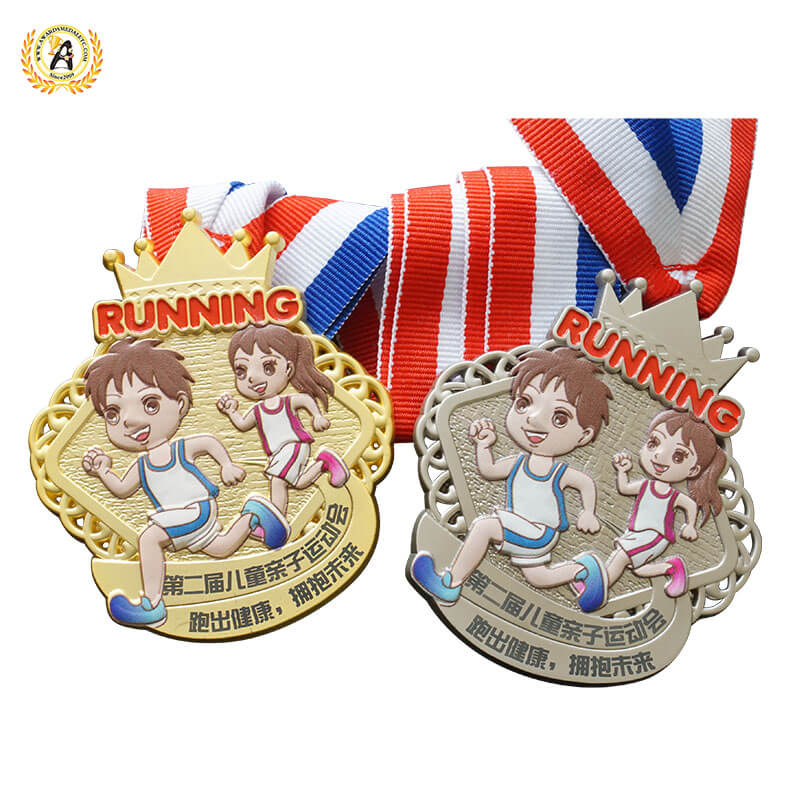 Custom Your Own Design Of Kids Medals From A Manufacturer In China, Personalisation Virtual Race Medallions