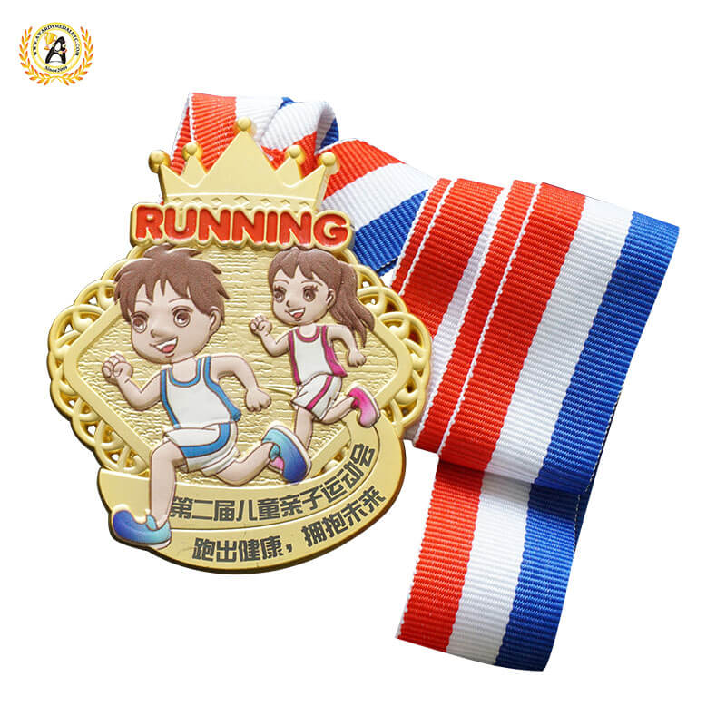 Custom Your Own Design Of Kids Medals From A Manufacturer In China, Personalisation Virtual Race Medallions