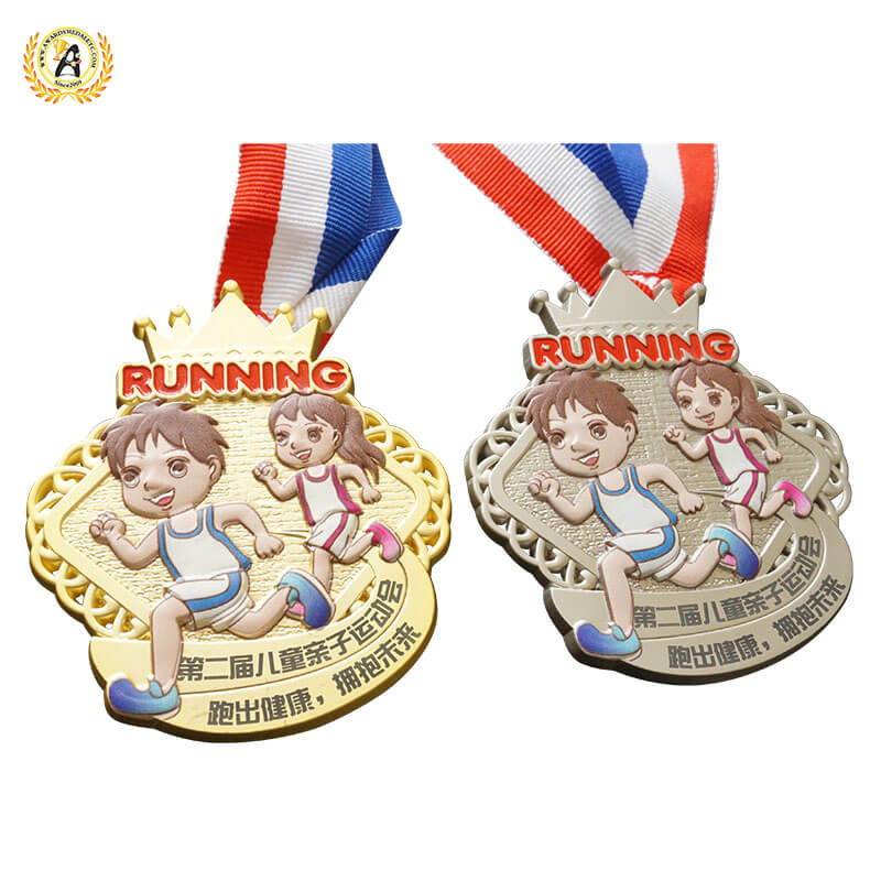 Custom Your Own Design Of Kids Medals From A Manufacturer In China, Personalisation Virtual Race Medallions
