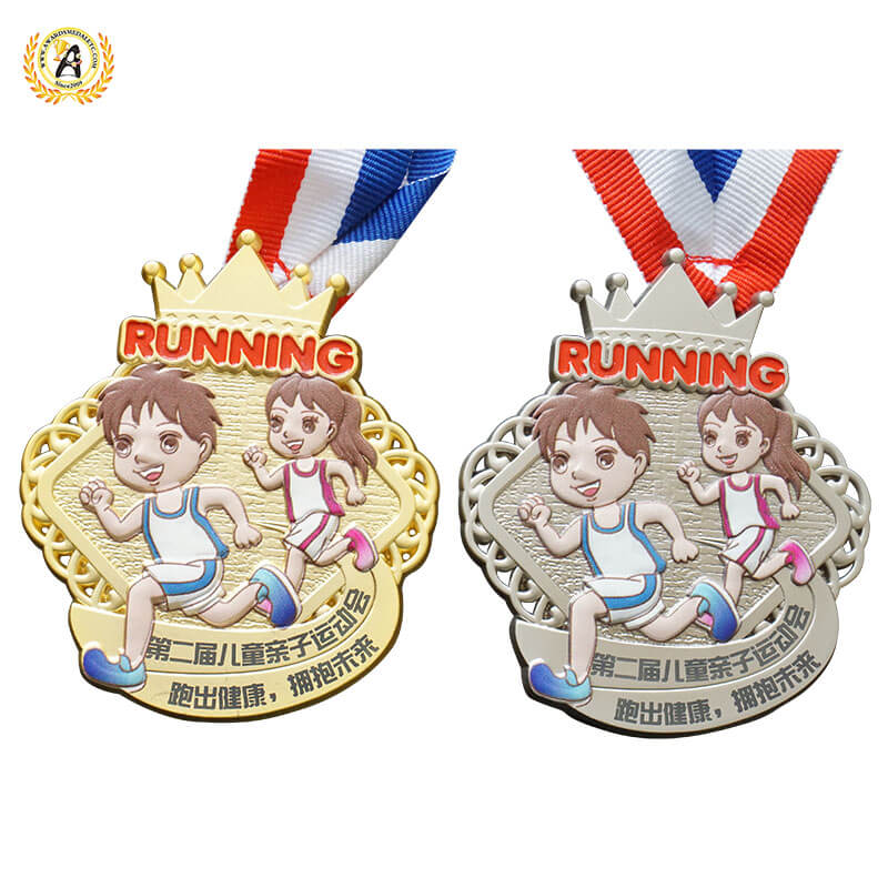 Custom Your Own Design Of Kids Medals From A Manufacturer In China, Personalisation Virtual Race Medallions