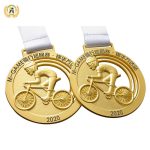 Here Is A Stock Metal Cycling Medal For Your Reference, Custom Your Own Medallion To Order