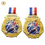 Die Casting Zinc Alloy Stock Basketball Medal No Mold Charge, Cheap Metal Soft Enamel Medallions With Your Design