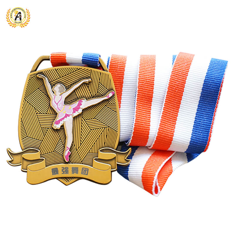 Get a Pretty Zinc Alloy Metal Awards Stock Dance Medals, Trophies With Your Logos On It.