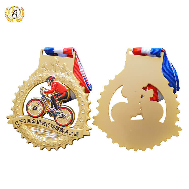 Die Casting Metal Awards Stock Cycling Medals, Virtual Cycling Medals With your Design
