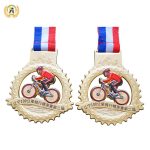 Die Casting Metal Awards Stock Cycling Medals, Virtual Cycling Medals With your Design