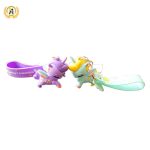 High Quality no Minimum Personalized Custom silicone Rubber keyring Cartoon 3d Soft PVC Keychain for Promotion
