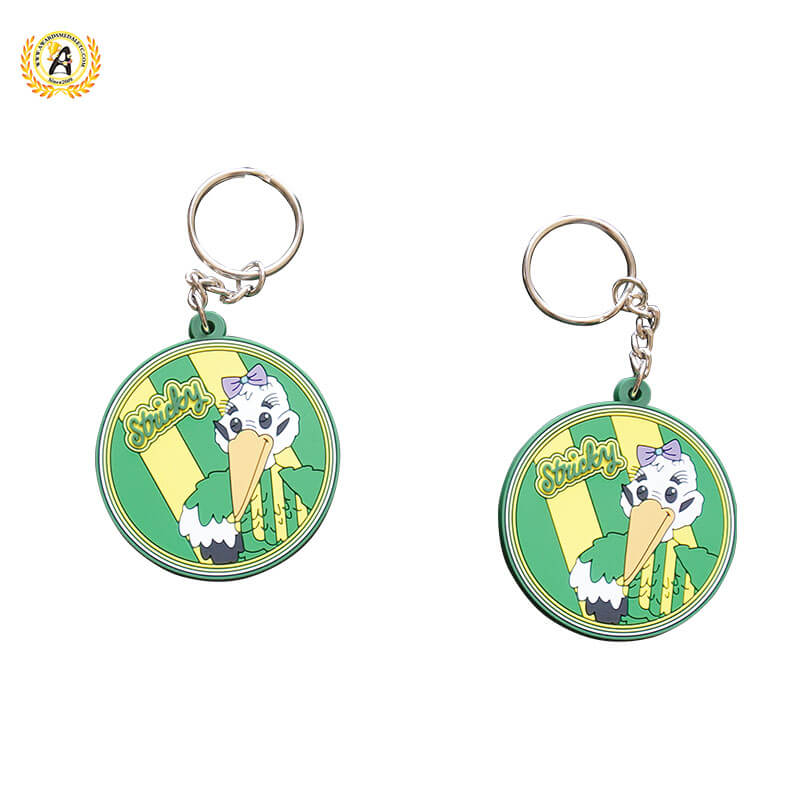 OEM Manufacturer Keychain Made Custom Logo Soft PVC Keychain Cute Rubber PVC Anime Keyring.