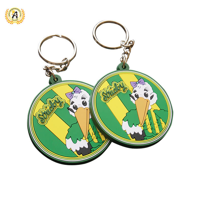 OEM Manufacturer Keychain Made Custom Logo Soft PVC Keychain Cute Rubber PVC Anime Keyring.