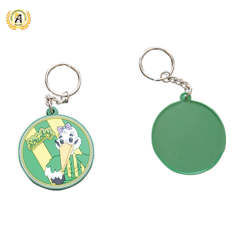 OEM Manufacturer Keychain Made Custom Logo Soft PVC Keychain Cute Rubber PVC Anime Keyring.