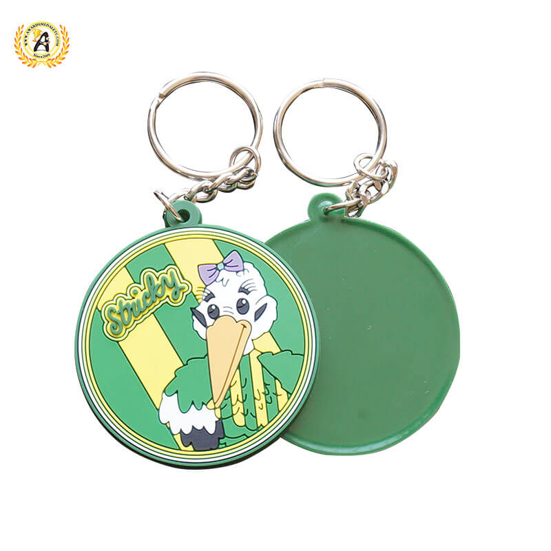 OEM Manufacturer Keychain Made Custom Logo Soft PVC Keychain Cute Rubber PVC Anime Keyring.